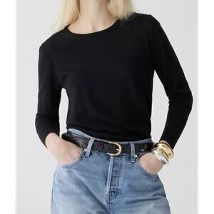 J. Crew Halle crewneck sweater Black XXS